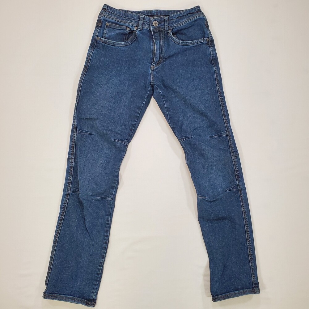 Kuhl Jeans RYDR Men 27x31 Indigo Performance Denim Relaxed Taper Casual Outdoors